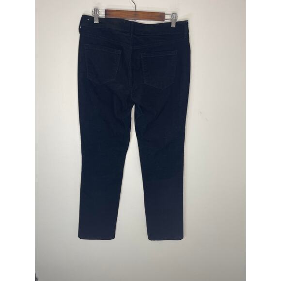 LOFT Ann Taylor trousers pants women's 8 waist size 29 black fine corduroy jeans - Picture 4 of 16
